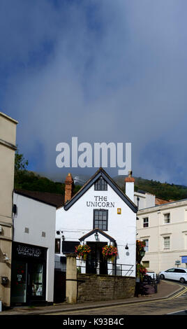 Um Great Malvern, einer kleinen Stadt in Worcestershire England Großbritannien das Einhorn Stockfoto