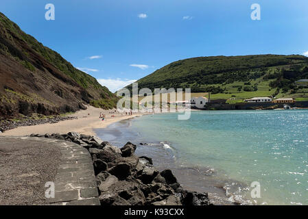 Die Bucht von Porto Pim Insel Faial Azoren Portugal Europa Stockfoto