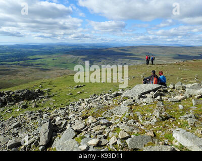 Ingleborough, einer der Drei Zinnen, Yorkshire Yorkshire Dales National Park, Yorkshire, England Stockfoto