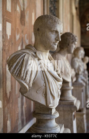 Rom. Italien. Portraitbüste von Römischen Kaiser Geta (189-211 N.CHR.). Palazzo Altemps. Museo Nazionale Romano. Imperator Caesar Publius Septimius Geta Stockfoto