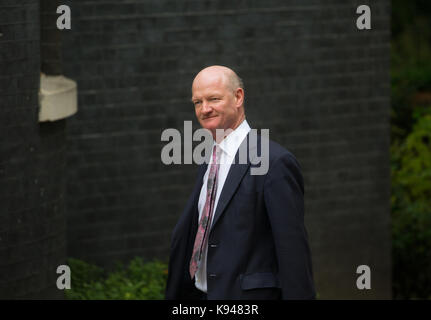 David Willets, Baron Willetts, Minister für Hochschulen und Wissenschaft, kommt an Nummer 10 Downing Street für eine Sitzung. Stockfoto