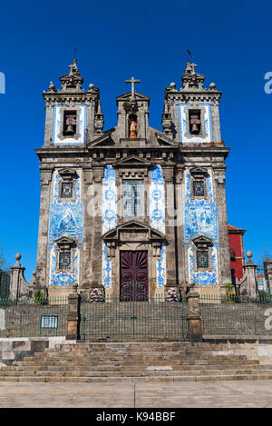 Igreja de Santo Ildefonso. Saint Ildefonso Kirche Porto Portugal Stockfoto