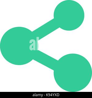 Wg-Symbol sharing Schaltfläche Signieren veröffentlichen. Schnelle und einfache recolorable Form vom Hintergrund getrennt. Vector Illustration ein grafisches Element für Web Stock Vektor