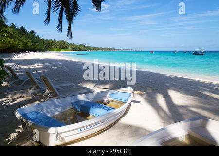 Malediven Beach - Rasdhoo Atoll, Malediven, Asien Stockfoto