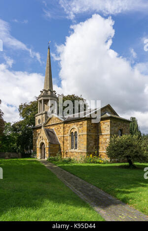 Äußere der Kirche der Hl. Maria im Dorf Great Houghton Northamptonshire, Großbritannien Stockfoto