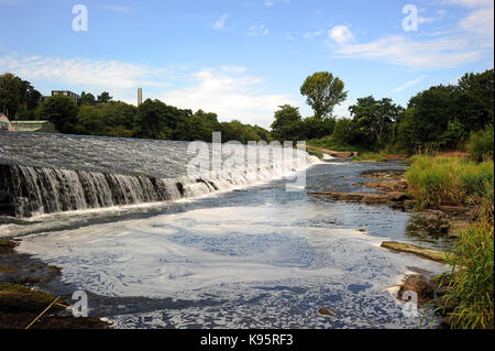 Llandaff Wehr. Fluss Taff. Stockfoto