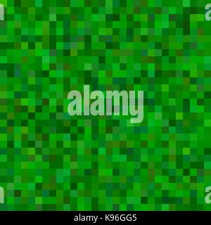 Geometrisches quadrat Mosaik Hintergrund - Vector Illustration von Plätzen in Grüntönen Stock Vektor