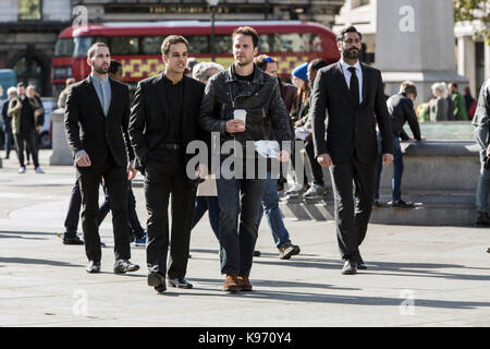 Amerikanische Assassin ist ein upcoming Action Thriller Regie Michael Cuesta auf Vince Flynn's 2010 Roman mit dem gleichen Namen. Es Sterne Dylan O'Brien, Michael Keaton, Sanaa Lathan, Shiva Negar, und Taylor Kitsch. Dieses Foto ist nur für den redaktionellen Gebrauch bestimmt und unterliegen dem Copyright der Film Company und/oder der Fotograf durch den Film oder die Produktion Firma zugewiesen und kann nur reproduziert durch Veröffentlichungen im Zusammenhang mit der Förderung der oben genannten Film. Eine obligatorische Gutschrift auf dem Film Firma ist erforderlich. Der Fotograf sollte auch angerechnet werden, wenn bekannt. Stockfoto