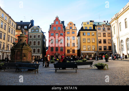 Stortorget, Gamla Stan, Stockholm, Schweden, Europa Stockfoto