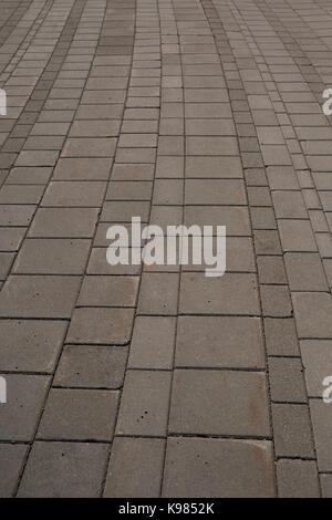 Nahaufnahme von gemusterten Pflaster Hintergrund Stockfoto