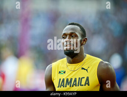 Usain Bolt (Jamaika) - IAAF Leichtathletik WM - London 2017 Stockfoto