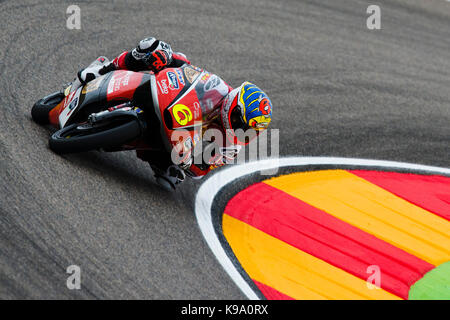 Alcañiz, Spanien. 22 Sep, 2017. #6 Maria Herrera (Spa) Agr Team Ktm in der freien Praxis der Aragon Motorrad Grand Prix, Stromkreis der Motorland, Alcañiz, Spanien. Freitag, 22 September, 2017. Credit: Gtres Información más Comuniación auf Linie, S.L./Alamy leben Nachrichten Stockfoto