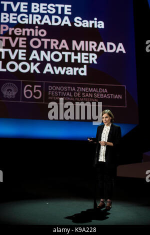 San Sebastian, Spanien. 22 Sep, 2017. an der Eröffnungs-Gala des 65 San Sebastian Film Festival in San Sebastian, Spanien, am 22. September 2017. Credit: Gtres Información más Comuniación auf Linie, S.L./Alamy leben Nachrichten Stockfoto