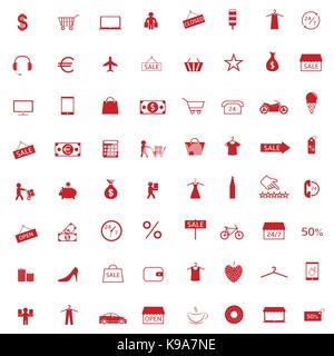 Warenkorb-Icon-set Stock Vektor