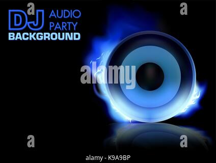 DJ Party Hintergrund Stock Vektor