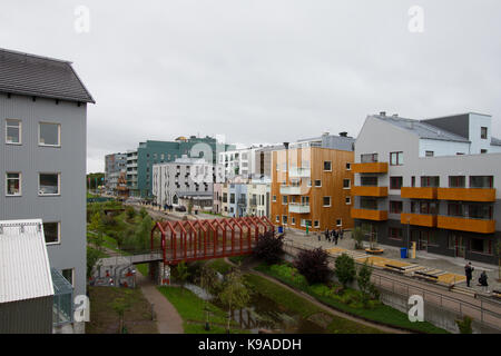 Vallastaden, Urban Living expo in Linköping, Schweden Stockfoto