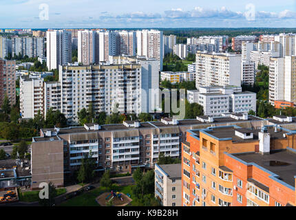 Moskau, Russland - 20. September. 2017. Zelenograd Stadt ist Schlafbereich Stockfoto