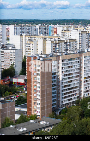 Moskau, Russland - 20. September. 2017. Zelenograd Stadt ist Schlafbereich Stockfoto