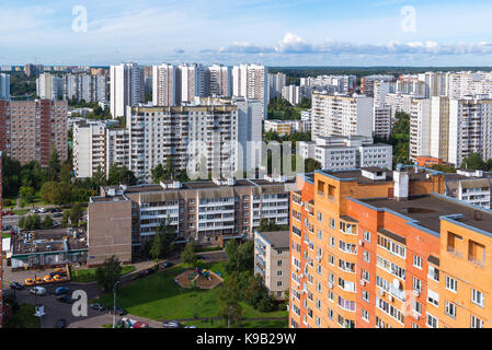 Moskau, Russland - 20. September. 2017. Zelenograd Stadt ist Schlafbereich Stockfoto