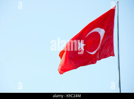 Türkische Flagge Stockfoto