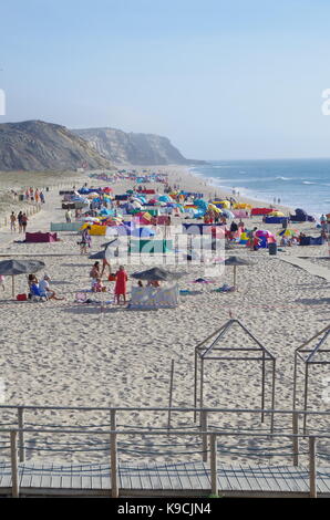 Santa Rita Strand in Torres Vedras, Portugal Stockfoto