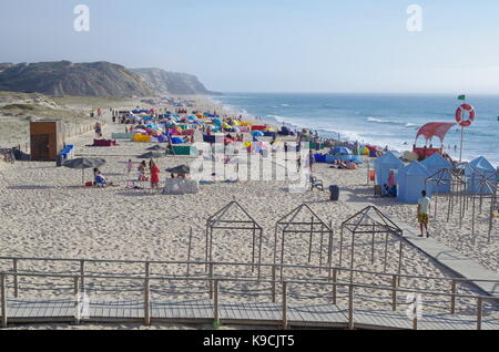 Santa Rita Strand in Torres Vedras, Portugal Stockfoto