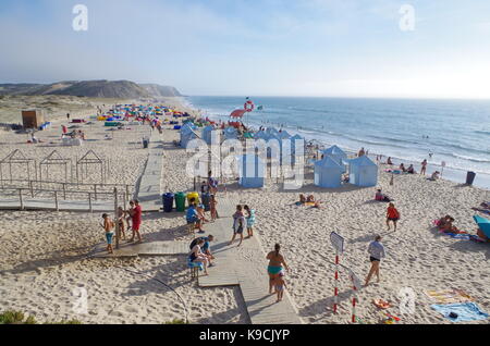 Santa Rita Strand in Torres Vedras, Portugal Stockfoto