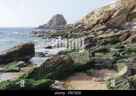 Santa Rita Strand in Torres Vedras, Portugal Stockfoto