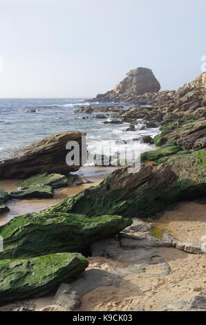 Santa Rita Strand in Torres Vedras, Portugal Stockfoto