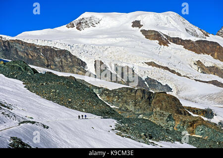 Peak Alphubel, Saas-Fee, Wallis, Schweiz Stockfoto