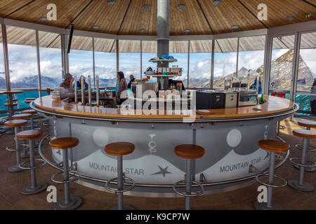 Top Mountain Star Cafe und Restaurant, Obergurgl, Österreich Stockfoto