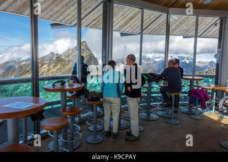 Top Mountain Star Cafe und Restaurant, Obergurgl, Österreich Stockfoto