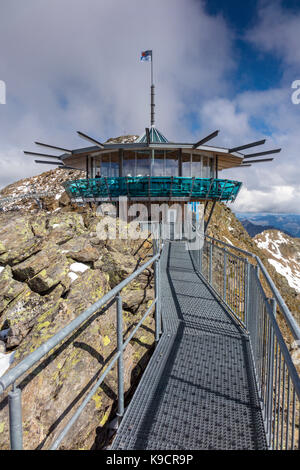 Top Mountain Star Cafe und Restaurant, Obergurgl, Österreich Stockfoto