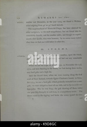 Beobachtungen während einer Fangreise um die Welt (in der H.M.S. Auflösung) auf physische Geographie, Naturgeschichte, Philosophie und Ethik, vor allem auf (Seite 130) BHL 34344308 Stockfoto