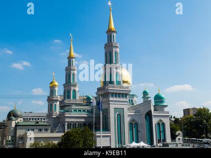 Moschee von der Kathedrale in Moskau Stockfoto