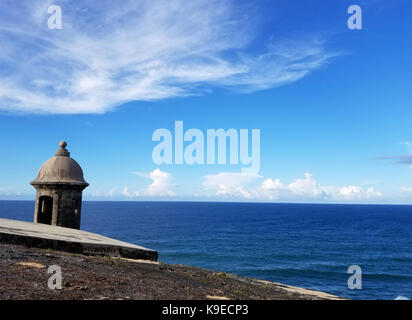 San Juan, Puerto Rico das historische Fort San Felipe del Morro. Puerto Rico Stockfoto