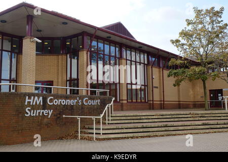 HM Coroner's Court Surrey Stockfoto