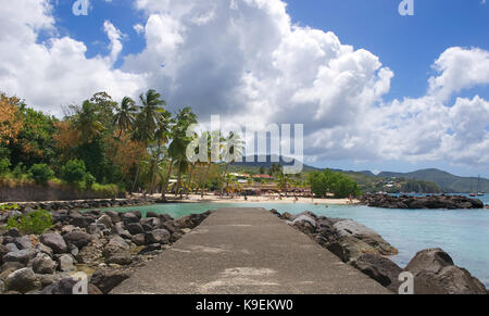 Anse Strasse Mitan - Fort-de-France - Martinique - tropische Insel der Karibik Stockfoto