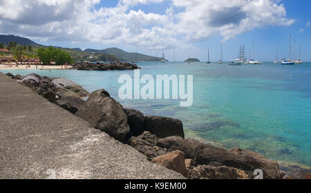 Anse Strasse Mitan - Fort-de-France - Martinique - tropische Insel der Karibik Stockfoto