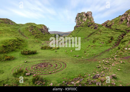 Fairy Glen, Isle of Skye, Schottland, Großbritannien Stockfoto