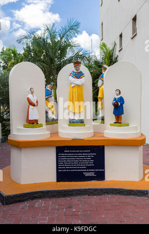 Philipsburg, Sint Maarten. Heiligtum Unserer Lieben Frau von La Salette, St. Martin von Tours Katholische Kirche. Stockfoto