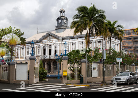 Fort-de-France, Martinique. Ehemalige Hotel de Ville, Rathaus. Stockfoto