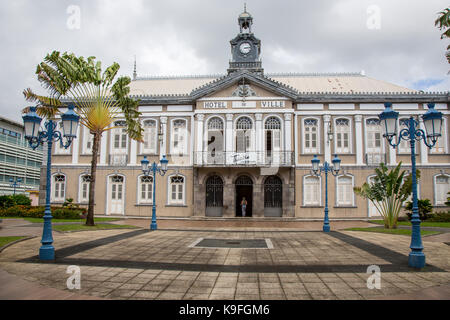 Fort-de-France, Martinique. Ehemalige Hotel de Ville, Rathaus. Stockfoto