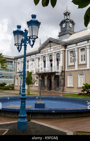 Fort-de-France, Martinique. Ehemalige Hotel de Ville, Rathaus. Stockfoto
