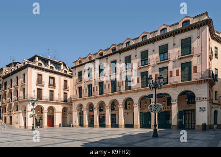 Plaza Luis Lopez Allue in der Stadt Huesca, Aragón, Spanien Stockfoto