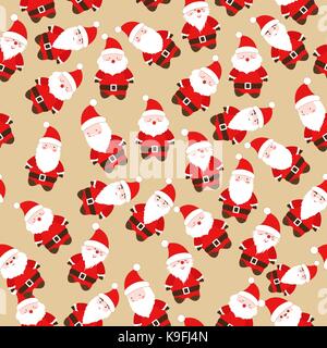 Weihnachten Santa Claus nahtlose Muster Stock Vektor