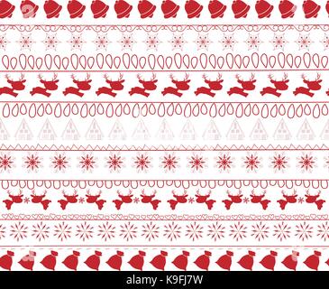 Weihnachten und Winter nahtlose Muster Stock Vektor
