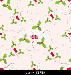 Weihnachten nahtlose Muster mit Glocken Stock Vektor