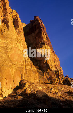 Smith Felsen Felsformation, Smith Rock State Park, Illinois Stockfoto