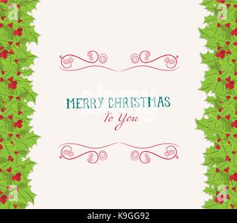 Weihnachten doppelten Umrandung der roten und weißen Kugeln mit